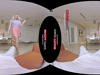 VR porn featuring a British cock lover in action