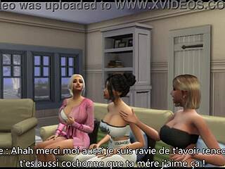 Sims 4: Hete ontmoeting met rondborstige buurvrouw in het appartement van kamergenoten