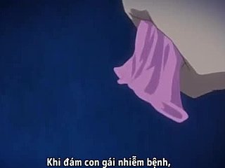anime brunetka v prsia prácu Hentai porno