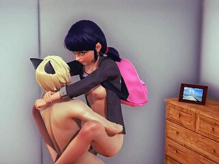 Porno japonais d'animation mettant en vedette Lady Bug en qualité HD
