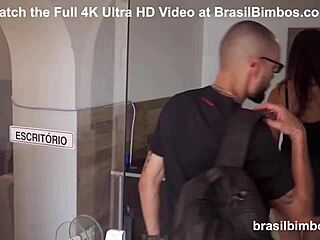Ass fucking and big cock action with a Brazilian slut