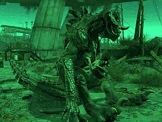 Adegan seks kartun dengan monster Fallout 4