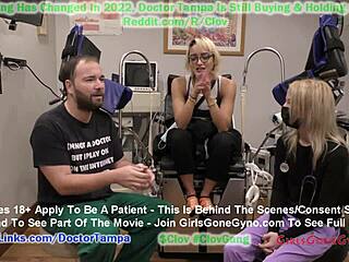 Channy Crossfire prejme letni ginekološki pregled od dr. Tampe v tem fetiš tematskem videu