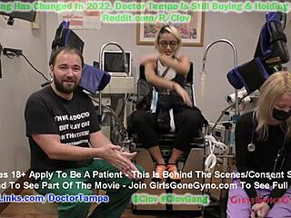 Channy Crossfire får en årlig gynekologisk kontroll från Dr. Tampa i denna fetisch-tema video