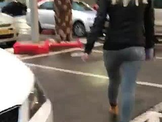 Colombian babe gets wild on the street