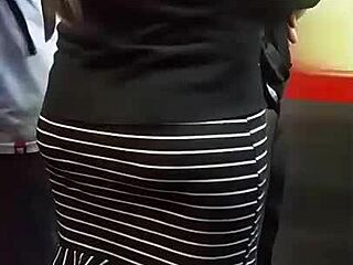 HD Video of Big Booty European in Zebra Dress