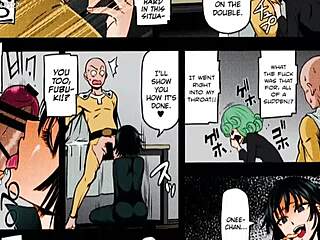 Cartoon hentai trio met Fubuki en Tatsumaki - ongecensureerde porno