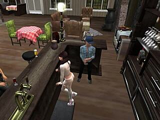 Grandpa and grandchild engage in anal sex in Second Life