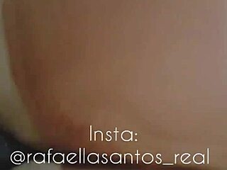 Rafaella Santos takes on a big, hard cock in this anal video