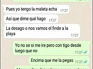 Amateur Latina confesses on WhatsApp about her unfaithfulness