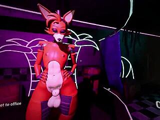 Femboy fox indulges in the femboy sex game in the Fox Den