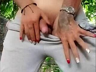 Ts angelique's solo outdoor peefest