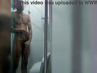 Real milf Joao plays with his big dick in the bath