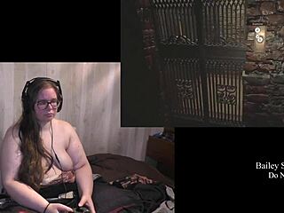 HD video of a big booty gamer girl in action