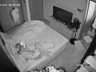 Spy cam girl gets pounded in bedroom