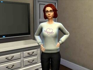 Sims 4 rajzfilm pornó egy tini lánnyal, aki elcsábítja szomszédját