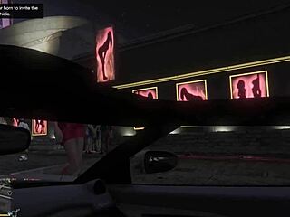 GTA V first-person view with a prostitute