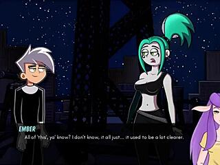 Danny Phantom and Amity Park in a steamy encounter