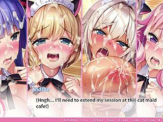 Geile Kätzchen: Cat Girl Cafe und oppai ero App Akademie in animiertem Hentai